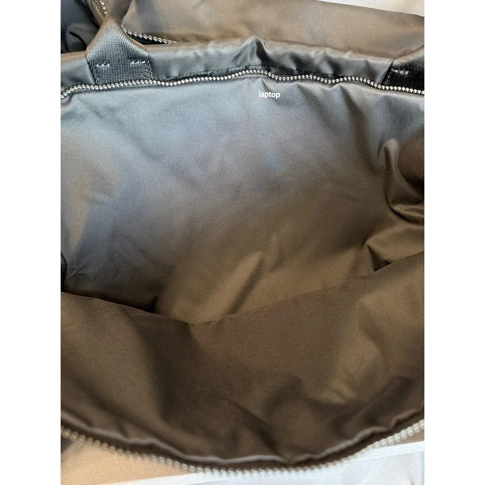 Lululemon Black Nylon Gym Bag Duffel Laptop Compartment Travel Tote